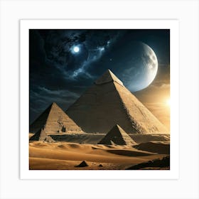 Egyptian Pyramids Art Print