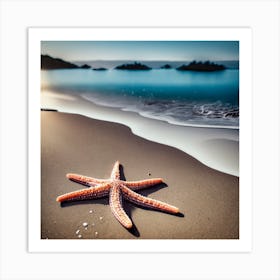 Starfish On The Beach Art Print