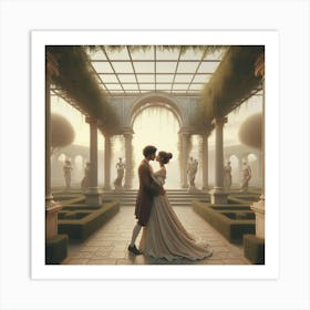 'The Bride And Groom' Art Print