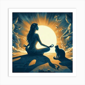 Zen Buddha Art Print