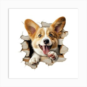 Pembrokeshire Corgi 2 Art Print