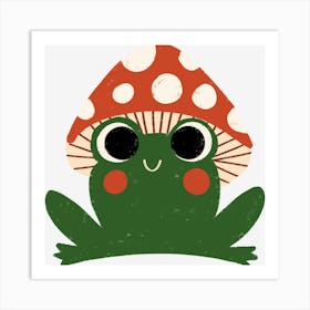 Mushroom Frog Art Print