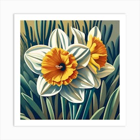 Daffodils 2 Art Print