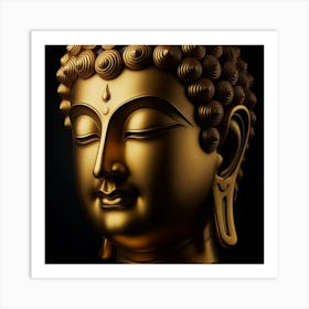 Golden Buddha Art Print