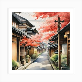 Kyoto Street Art Print