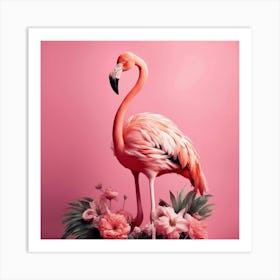 Pink Flamingo 1 Art Print