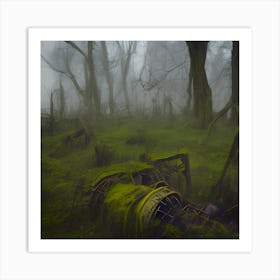 Foggy Forest Art Print