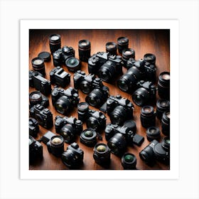 Collection Of Camera Lenses 1 Art Print