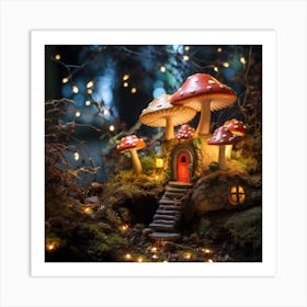 Fairy House In The Forest Art Print