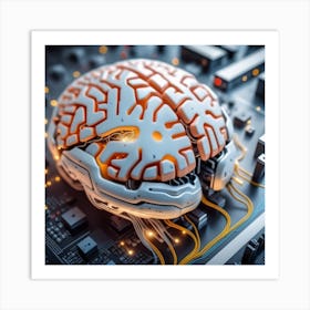 Artificial Intelligence Brain 19 Art Print