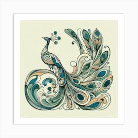 Peacock 55 Art Print