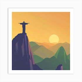 Sunset In Rio 3 Art Print