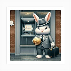 Bunny Atm Art Print