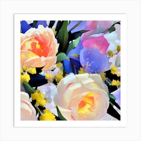 Bouquet Of Flowers Art Print