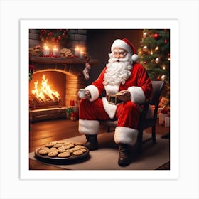 Christmas Santa 34 Art Print