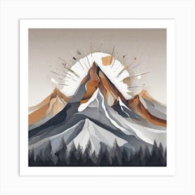 Mountain Canvas Art Art Print