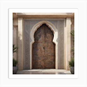 Handcrafted Moroccan Door Art Print