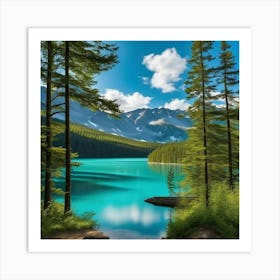 Turquoise Lake 7 Art Print