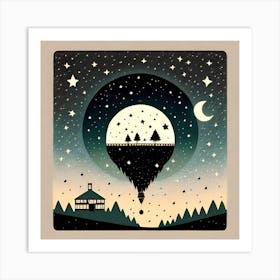 Hot Air Balloon Art Print