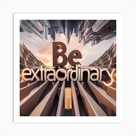 Be Extraordinary Art Print