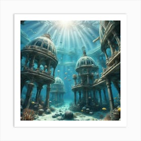 Underwater City Art Print