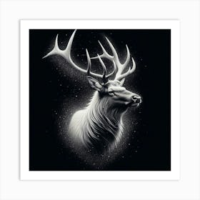 Deer Head Art Print