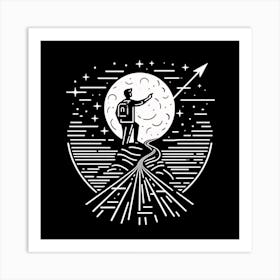 Man On The Moon Art Print