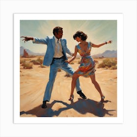 Dance In The Desert Art print Art Print
