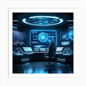 Futuristic Office Art Print