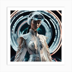 Futuristic Woman 1 Art Print