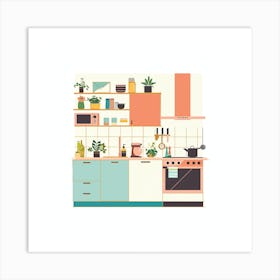 Kitchen Interior 1 Art Print