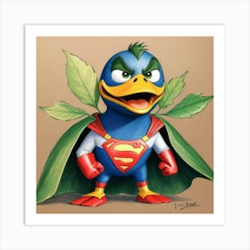 Superman Duck 2 Art Print