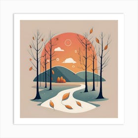 Autumn Landscape Art Print