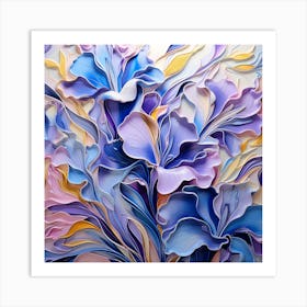 Abstract Flower Painting 6 Art Print