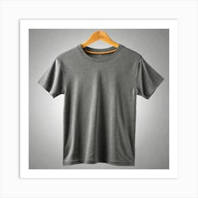 Gray T - Shirt Art Print