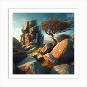 Rocky Landscape 1 Art Print