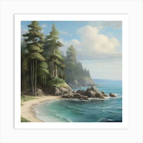 Beach Scene Art Print