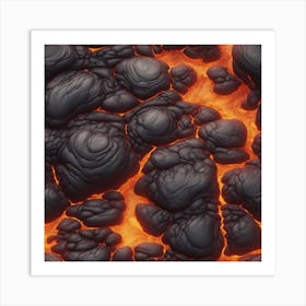 Lava texture 5 Art Print