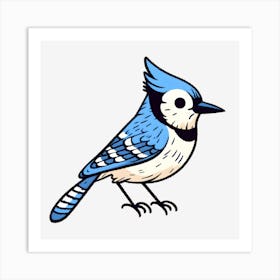 Bluejay ~Reimagined 2 Art Print