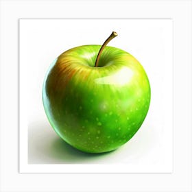 Green Apple Art Print