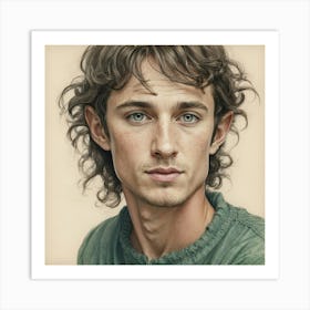 Portrait Of A Young Man 1 Art Print