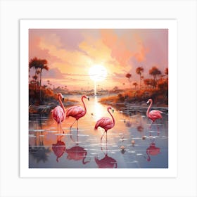 Riverside Harmony: Pastel Plumage Art Print