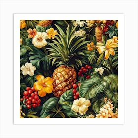 Tropical Pattern Art Art Print