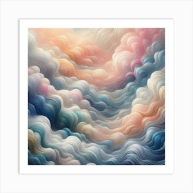 Abstract Clouds 6 Art Print