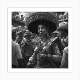 Mexican Woman Art Print