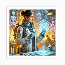 Elena Markov Scientist And Tech Specialist 1 Art Print