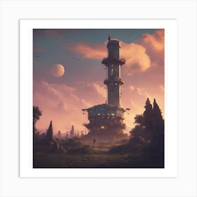 Star Wars Tower Art Print