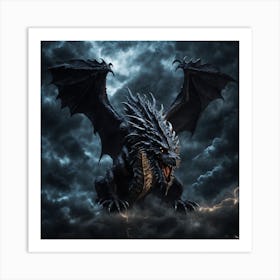 Dragon In The Sky Art Print