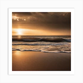 Sunset On The Beach 738 Art Print