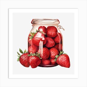 Strawberry Jar 2 Art Print